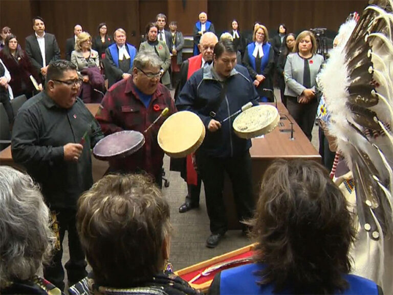 4. Calgary Courts Centre, Indigenous drumming