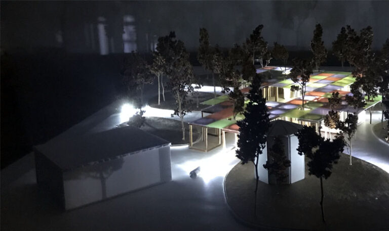 The museum stays open at night, shifting to a more supportive program