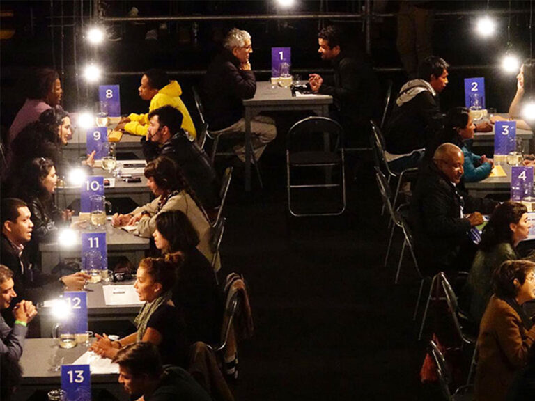 4. Theatre Faenza, Black market event, central space